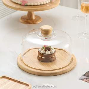 Bán buôn nhà sản xuất bán buôn hộ gia đình rõ ràng handmade pha lê STEM Glass Dome bánh Bìa bánh đứng - Product Image 2