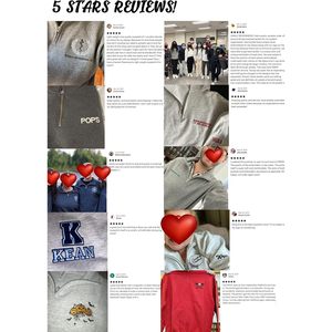Sudaderas con media cremallera personalizadas con logotipo bordado 2025 Textos con nombre Sudaderas con capucha promocionales Premium - Product Image 3