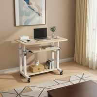 Table d'ordinateur mobile simple, réglable en hauteur, pour ordinateur portable, table de chevet, table paresseuse pour dortoir, bureau à domicile et chambre