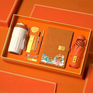 Servicios de Impresión de Logotipos Personalizados para Empresas, Taza de Café + Paraguas Plegable, Juego de Regalo de Cuaderno de Alta Calidad - Product Image 5