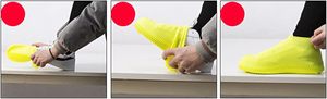 Couvre-bottes de pluie imperméables et antidérapants épaissis pour hommes et femmes, résistants à l'usure, pour le camping et les activités de plein air, vente en gros - Product Image 2