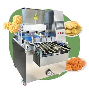 Thin Biscuit Fill Mini Depositor Butter Cutter Formatic Cookie and Snack Make Dropper Machine with Wire Cut