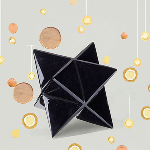 Étoile de Merkaba en Obsidienne Noire Naturelle en Gros, Pierre Précieuse de Géométrie Sacrée, Décoration Guérisseuse - Product Image 3