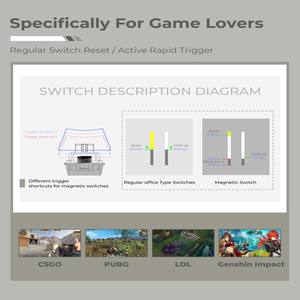 Xvx G75 Mechanisch Toetsenbord Snelle Trigger Rgb Backlit Hall Effect Magnetische Schakelaar 75% Bedrade USB-C Programmeerbare Toetsen Voor Pc - Product Image 4