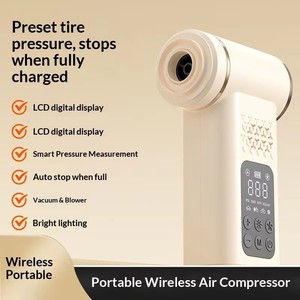 <span class=keywords><strong>Aspirateur</strong></span> de voiture polyvalent avec pompe à air, lumière LED, souffleur de poussière <span class=keywords><strong>et</strong></span> 4 embouts - Haute puissance d'aspiration, rechargeable, matériau ABS - Product Image 5