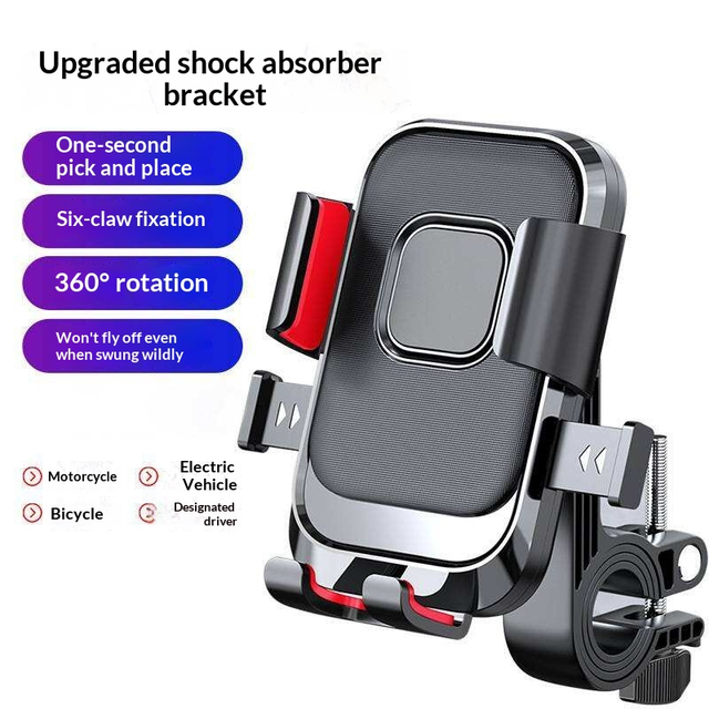 Motorcycle Phone Holder, 2 Styles Handlebar & Rearview Mirror Mount for Bike E-Bike, Wholesale Bulk
