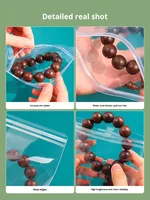 Sachets mini-zippés en PVC pour emballage de boucles d'oreilles, transparents, cristallins, refermables, anti-rayures, qualité bijoux