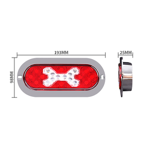 12V 24V IP65 lampe à LED Auto signe lumières rouge ambre voiture électrique clignotant indicateur multifonctionnel <span class=keywords><strong>camion</strong></span> feu arrière pour remorque - Product Image 2