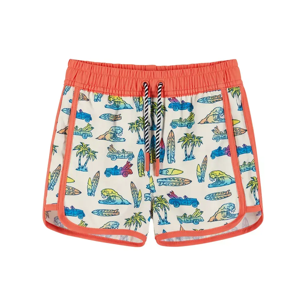 ODM OEM individuell gestaltete 4-Wege-Stretch-Schnelltrocknung Kleinkind Junge Kleinkind Baby Kinder Schwimmbänder Brett Strand-Shorts Kinder-Shorts Jungen