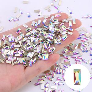 네일 아트 크리스탈 공장도 가격 네일 아트 장식 플랫 백 라인스톤 크리스탈 스톤 젤 아크릴 네일 도매 - Product Image 1