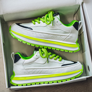 Mens <b>Shoes</b> Mesh Trendy Casual Sports Height Increasing Breathable Color Blocking Trendy <b>Shoes</b> Stain Resistant Soft Board <b>Shoes</b> - Product Image 4