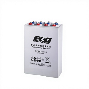 แบตเตอรี่ตะกั่วกรดแบบเจลทรงกระบอก ESG คุณภาพสูง สำหรับรถจักรยานยนต์ รถบรรทุก รถยนต์ ไม่ต้องบำรุงรักษา รุ่น SMF 2V 2500AH 3000AH OPZV - Product Image 2