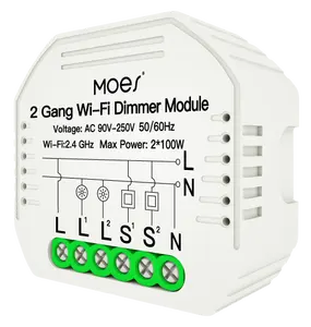 สวิตช์หรี่ไฟอัจฉริยะ,สวิตช์ไฟ LED RF WiFi คุณภาพสูงควบคุมด้วยเสียง Alexa ชีวิตอัจฉริยะ Tuya