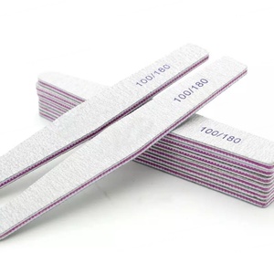 Kit de limes à ongles émeris double face grain 100/180 professionnel pour manucure et pédicure, personnalisable avec logo, pour salon - Product Image 6