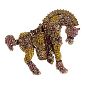 Broche del <span class=keywords><strong>A</strong></span>ño del Caballo, Accesorios de Ropa de Lujo con Animales, Pin, Joyerí<span class=keywords><strong>a</strong></span> - Product Image 3