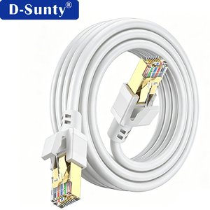Cable de Red Ethernet Cat8 de 40 Gbps, S/FTP, Doble Blindaje, OFC, RJ45, Redondo, para Centro de Datos - Product Image 1