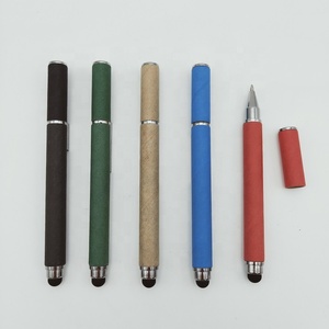 エコスタイラスペン付き販促用キャップアクションショートミニペーパーボールペン - Product Image 3