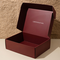Ensemble d'emballage personnalisé pour vêtements LionwrapacK, boîte à courrier en carton ondulé avec sac anti-poussière en coton pour vêtements, robes, emballage cadeau