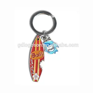 Keychain manufacturers in China Custom Keyring Indonesia Bali tourist souvenirs hard enamel keychain