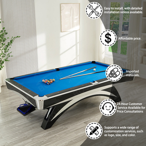 Tùy Chỉnh Nhà Hiện Đại Snooker Bàn Bida Rắn Gỗ Chân Ổn Định Túi Da Slate Chơi Bề Mặt MDF Bàn Bida - Product Image 2