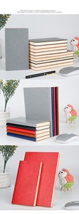 Cancelleria all'ingrosso di alta qualità A6 dimensioni 9.5*17cm 100 fogli PU quaderno in pelle - Product Image 5