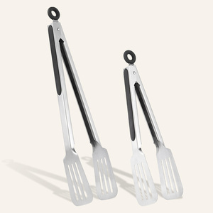 Pinze da Cucina <span class=keywords><strong>Multifunzione</strong></span> in Acciaio Inox con Manico in PP+TPR, Utensile per Afferrare Alimenti - Product Image 1