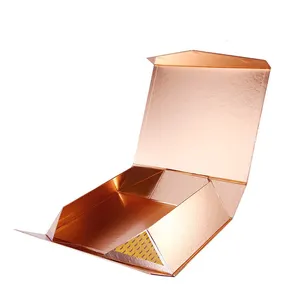 定制时尚折叠包装盒多种印刷工艺磁性翻转包装礼品盒
