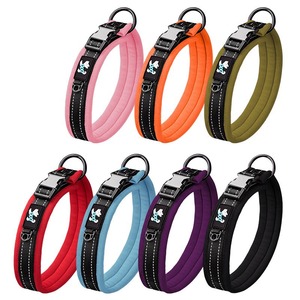 <span class=keywords><strong>Collar</strong></span> de Perro Personalizado, Simple, Estilo Occidental, de Nailon y Neopreno, con Cierre de Hebilla, Reflectante, para Perros Grandes, con Iluminación Suave para Entrenamiento - Product Image 6