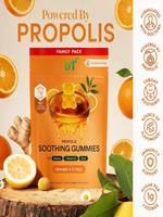 Gummies OEM Citron Gingembre 24 unités |   Soutien immunitaire naturel avec vitamine D, zinc et propolis. Déconseillé aux femmes enceintes.