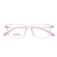 Montures de lunettes transparentes TR90 bicolores ultra-légères et flexibles pour adolescents avec verres clairs pour la myopie des étudiants