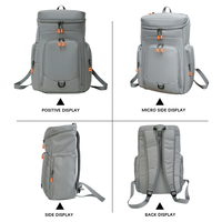 Sac à dos pour ordinateur portable HAIBOWY, nouveau design, 15,6 pouces, unisexe, pour l'extérieur, grande capacité, pour les étudiants, gris, pour les voyages, l'école