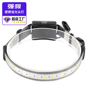 Strong Wolf Patch Soft <b>Light</b> Headlamp 5W LED 50-100M Range Hand Press AAA Battery Outdoor Running Cycling <b>Fishing</b> - Product Image 3