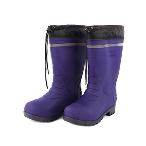 Botas de lluvia de tubo alto para hombre, calzado resistente al aceite y al deslizamiento, zapatos cálidos de agua, zapatos de goma de algodón para invierno, venta al por mayor, 869 - Product Image 3