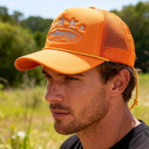 Casquette Trucker en Mousse Vierge OEM, Broderie de Logo Personnalisé, 5 Panneaux, Dos en Maille Unie, pour Hommes - Product Image 1