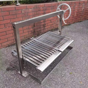 Gril <span class=keywords><strong>Argentine</strong></span> Asado/Santa Maria en Acier Inoxydable, 100 cm (40 po), à Charbon de Bois, Hauteur Réglable GK1000E2 - Product Image 2