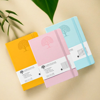 Carnet de notes A5 avec logo personnalisé de haute qualité Journal en cuir PU à couverture rigide colorée pour les promotions commerciales