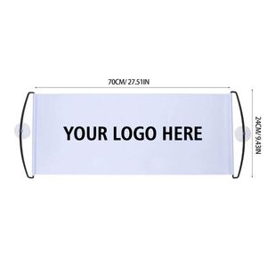 Custom Logo Hand <b>Roller</b> Display Handheld Cheering Flag Retractable Scrolling Banner for Advertising - Product Image 5