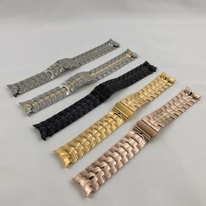 Bracelet de montre en acier inoxydable avec rayures, pour Samsung <span class=keywords><strong>Galaxy</strong></span> Watch 4 classique, 42mm <span class=keywords><strong>46mm</strong></span>, pas de trous, en métal - Product Image 2