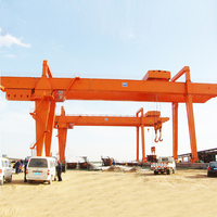 Grue portique à double poutre 15 tonnes 32 tonnes, grue portique montée sur rail pour manutention de conteneurs en chantier naval - Offre Spéciale