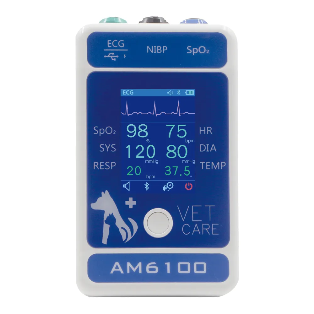 Veterinary Patient Monitor Bloeddrukmeter Veterinaire Veterinaire Anesthesie Monitor Veterinaire Doppler Bloeddruk Ma