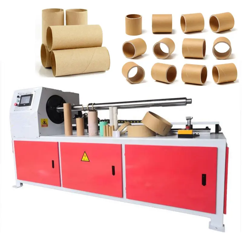 Automatic Paper Core Cut Toilet Paper Bopp Tape Paper Tube Core Roll Cutting Machine
