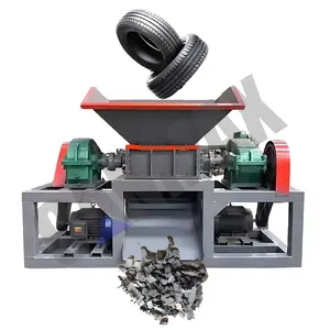 Đôi Trục kim loại chất thải bảng mạch sử dụng gỗ để bán Crinkle giấy Shredder