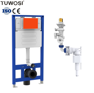 WC suspendu à <span class=keywords><strong>réservoir</strong></span> dissimulé de conception moderne avec <span class=keywords><strong>réservoir</strong></span> d'eau caché en HDPE et plaque de chasse à double fonction - Product Image 1