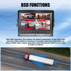 Pantalla LCD <span class=keywords><strong>de</strong></span> 7 Pulgadas para Auto, TV para Auto, Monitor para Autobús, Cámara <span class=keywords><strong>de</strong></span> Visión Trasera <span class=keywords><strong>de</strong></span> 360 Grados, Sistema <span class=keywords><strong>de</strong></span> Seguridad para Camiones, Detección <span class=keywords><strong>de</strong></span> Punto Ciego - Product Image 2