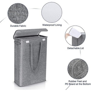 Panier à linge pliable pour vêtements sales, panier à linge portable, panier de rangement pour vêtements et articles divers, panier organisateur pour la maison - Product Image 4