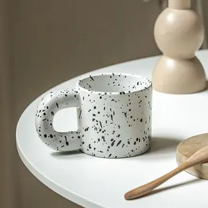 Tazza con manico artistico ins wind spraying ink coppia water cup healing system