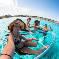 Kayak transparent en polycarbonate, directement de l'usine, canoë PC cristallin incassable, bateau à fond transparent pour le tourisme en station balnéaire