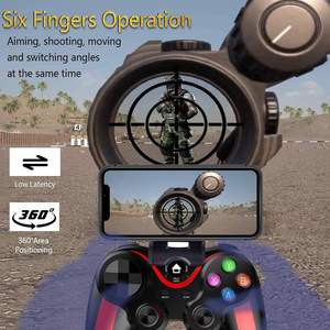 Manette de jeu sans fil V13 avec volant de direction et support de téléphone <span class=keywords><strong>pour</strong></span> smartphones mobiles - Product Image 6