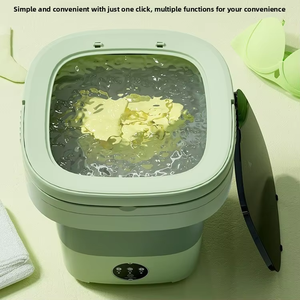 Mini machine à laver portable pliable automatique à chargement par le haut avec injection <span class=keywords><strong>d</strong></span>'<span class=keywords><strong>eau</strong></span>, drainage et essorage pour sous-vêtements et chaussettes - Product Image 2