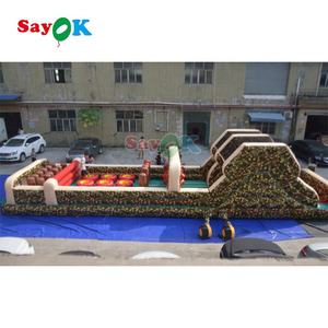 Sayok-saltador inflable para exteriores, campo <span class=keywords><strong>de</strong></span> obstáculos, juego <span class=keywords><strong>de</strong></span> fiesta inflable para adultos - Product Image 4